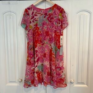 Eliza J. Pink Floral Dress Size‎ 12
